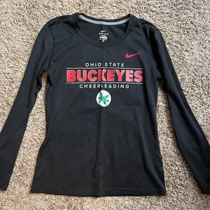 Women's Nike Dri-Fit Ohio State Cheerleading Long Sleeve Shirt
